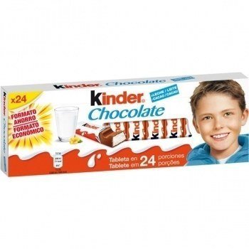 Kinder Chocolate T24 Formato Familiar 300Grs