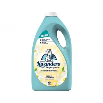 La Lavandera Detergente Liquido Flores Silvestres 90 Lavados