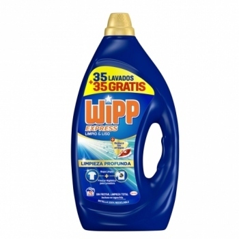 Wipp Express Detergente Liquido Limpio & Liso Gel 35+35 Lavados
