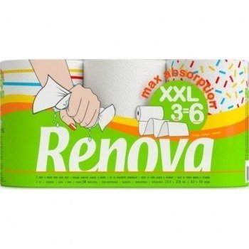 Rollos de Cocina Renova Max Absorption XXL 3 Unidades