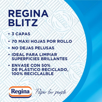 Rollo de Cocina Regina Blitz 2R 140 Maxi Hojas