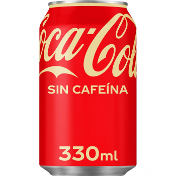 Refresco Coca Cola Sin Cafeína Lata 33 cl