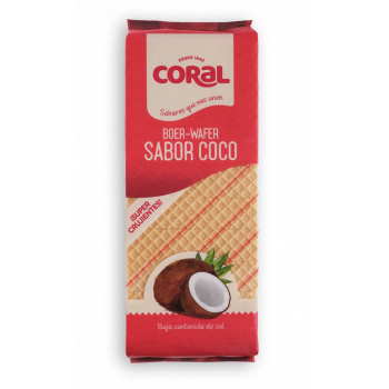 Galletas Boer Wafer sabor coco Coral 450g.Desayunos y Dulces