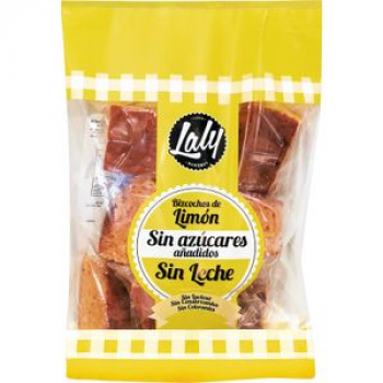 Bizcochos de Limon sin Lactosa sin Azúcar sin Leche Laly 450g. Desayuno y dulces Bolleria