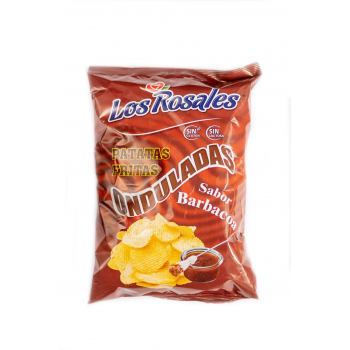 Patatas Fritas Onduladas Sabor barbacoa Los Rosales 140g sin gluten sin lactosa Aperitivos