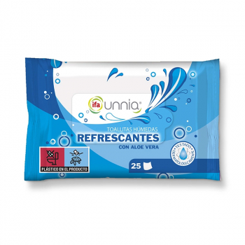 Toallitas Húmedas Refrescantes Aloe Vera Ifa 25 uds