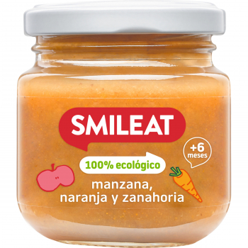 Potito Baby +6 meses Manzana, Naranja y Zanahoria Smileat 130g