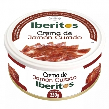 Crema de Jamón Curado Iberitos 250Grs