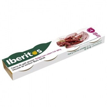 Crema de Jamón York Picante Iberitos 4x23Grs