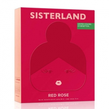 Benetton Sisterland Red Rose Edt Estuche 80ML + Loción Corporal 75ML