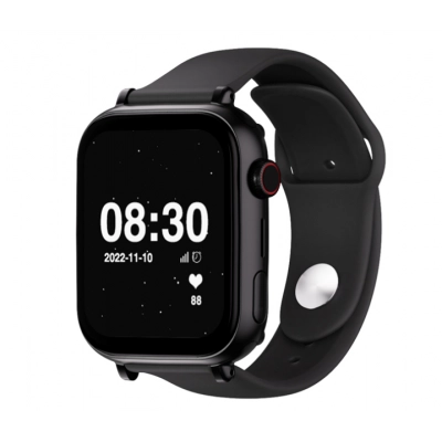 Smartwatch Savefamily SaveWatch Plus GPS / Llamadas / Carcasa Blanca / Correa silicona Negra