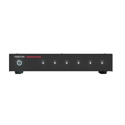 Unidad de conmutación Fonestar ZONE-6 - 6 zonas | Selección de altavoces | Terminales tipo presión