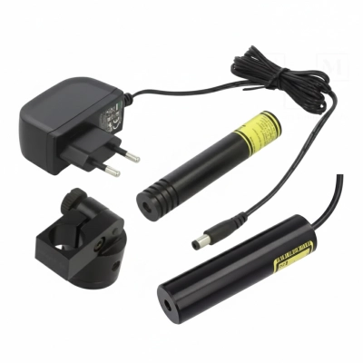 Laser Línea Rojo 650nm - 16mW | 2.7-3.3VDC | 90° | Incluye Alimentador