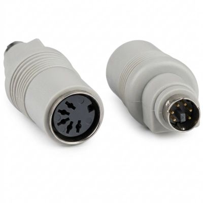 Adaptador DIN5 Hembra a MiniDIN6 Macho | Conexión PS/2 | Compatible Teclado/Ratón | Plug & Play