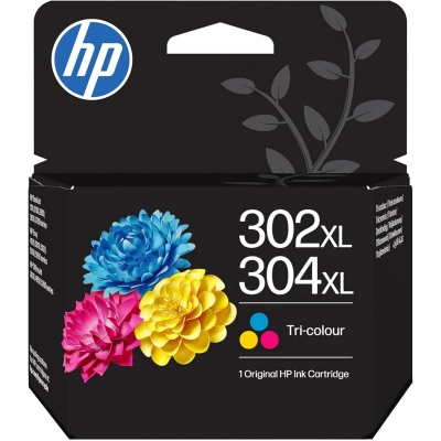 HP 302XL/304XL Cartucho de Tinta Color Original - B7RT8AE