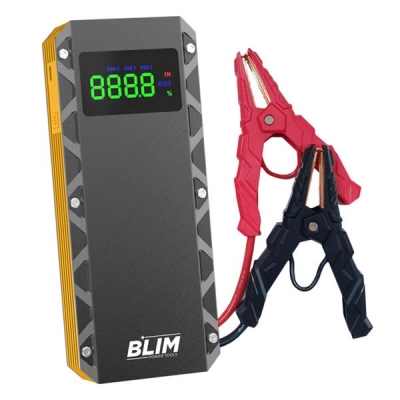 Arrancador de baterías Blim BL0433 - 20000mAh | Función Powerbank | Linterna LED | Protección Cortocircuito
