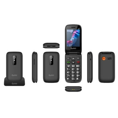 Teléfono Móvil Qubo P-220BKC 4G para Personas Mayores/ Negro