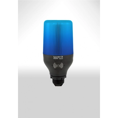 Baliza LED 110V AC - Base E27 | Intermitente | Color Azul