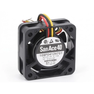 VENTILADOR 12Vdc 40x40x15mm 1,56W 3 Cables BOLAS Sanyo