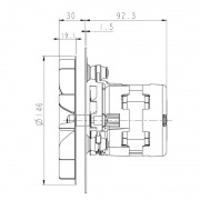 Motor extractor de humos NATALINI PL20CE0120 W931200120 (35W - 2.500 rpm)