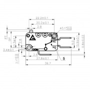 Kit microinterruptor Crouzet 6A