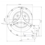 Ventilador centrífugo TRIAL CAD12R-001