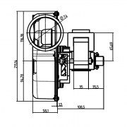 Extractor de humos FERGAS VFC 1-160/S (48W - 2.590 rpm)