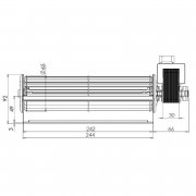 Ventilador tangencial TRIAL THS24B5-011