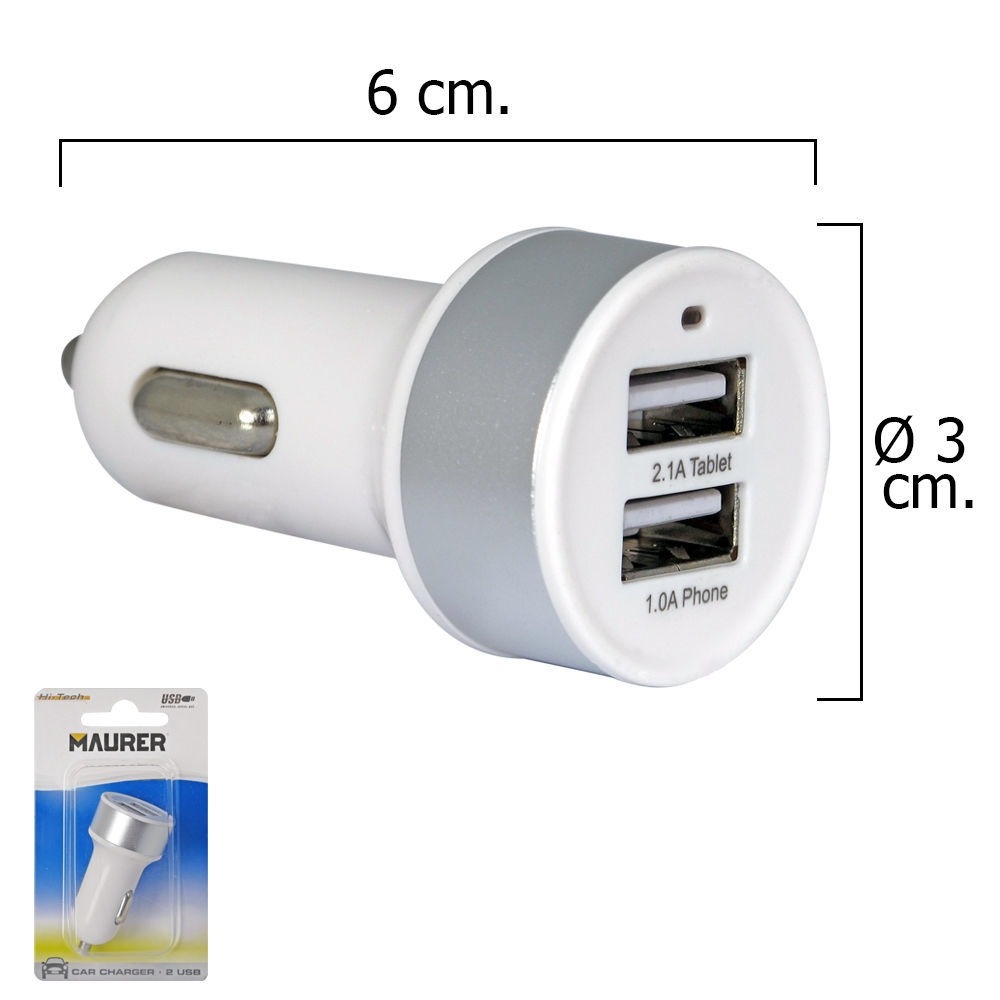 Adaptador Cargador Mechero Coche a USB - Estufas y Calderas Mudejar