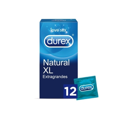 DUREX NATURAL XL PRESERVATIVOS 12 UNIDADES