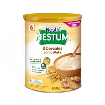 NESTLE NESTUM PAPILLA 8 CEREALES CON GALLETA 650