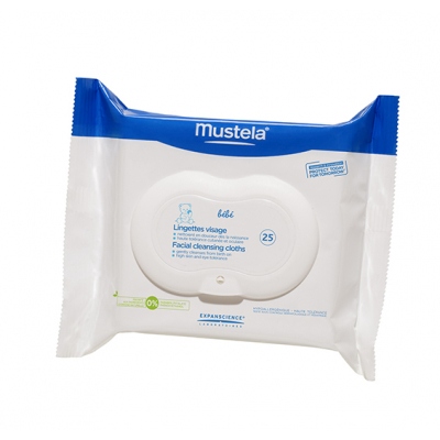 MUSTELA TOALLITAS PARA LA CARA 25 UNIDADES.