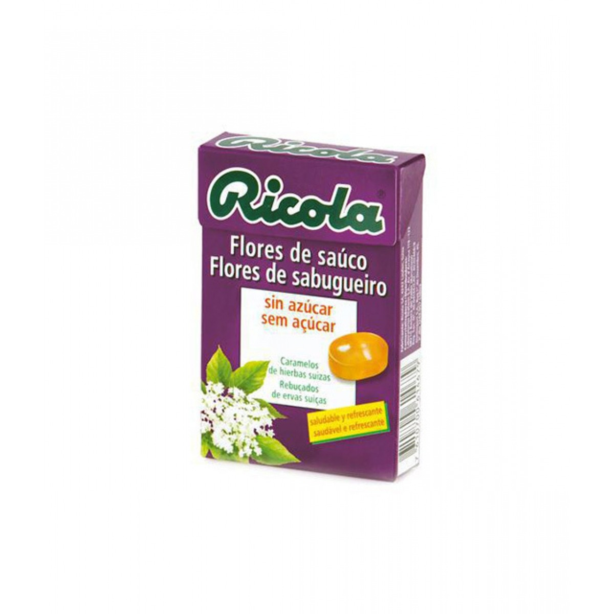 RICOLA CARAMELOS SIN AZCAR SABOR FLOR DE SAUCO 50 GR.