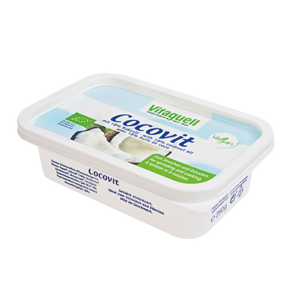 Cocovit Margarina con aceite de coco 250gr Bio Vitaquell