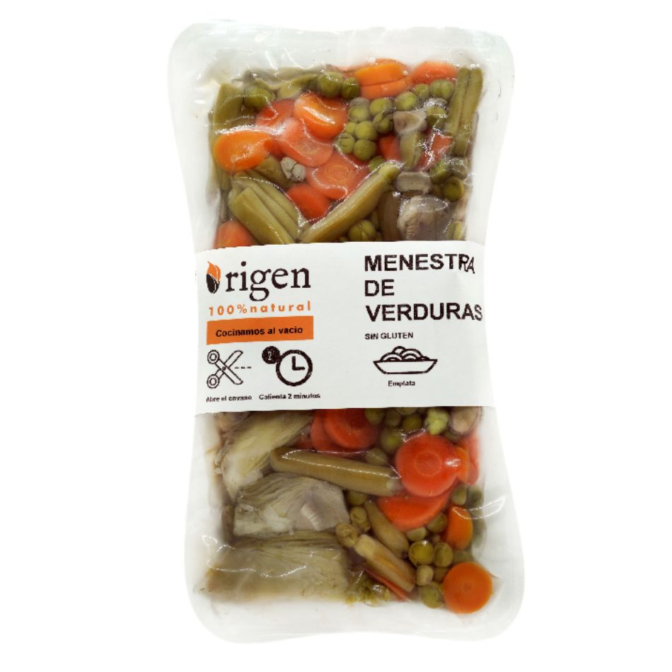 Menestra de verduras al vacío 250gr Origen