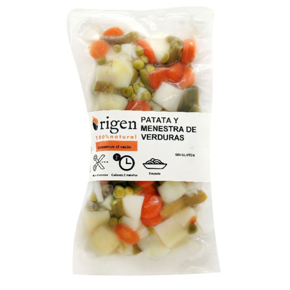 Patata y Menestra de Verduras al vacío 300gr Origen