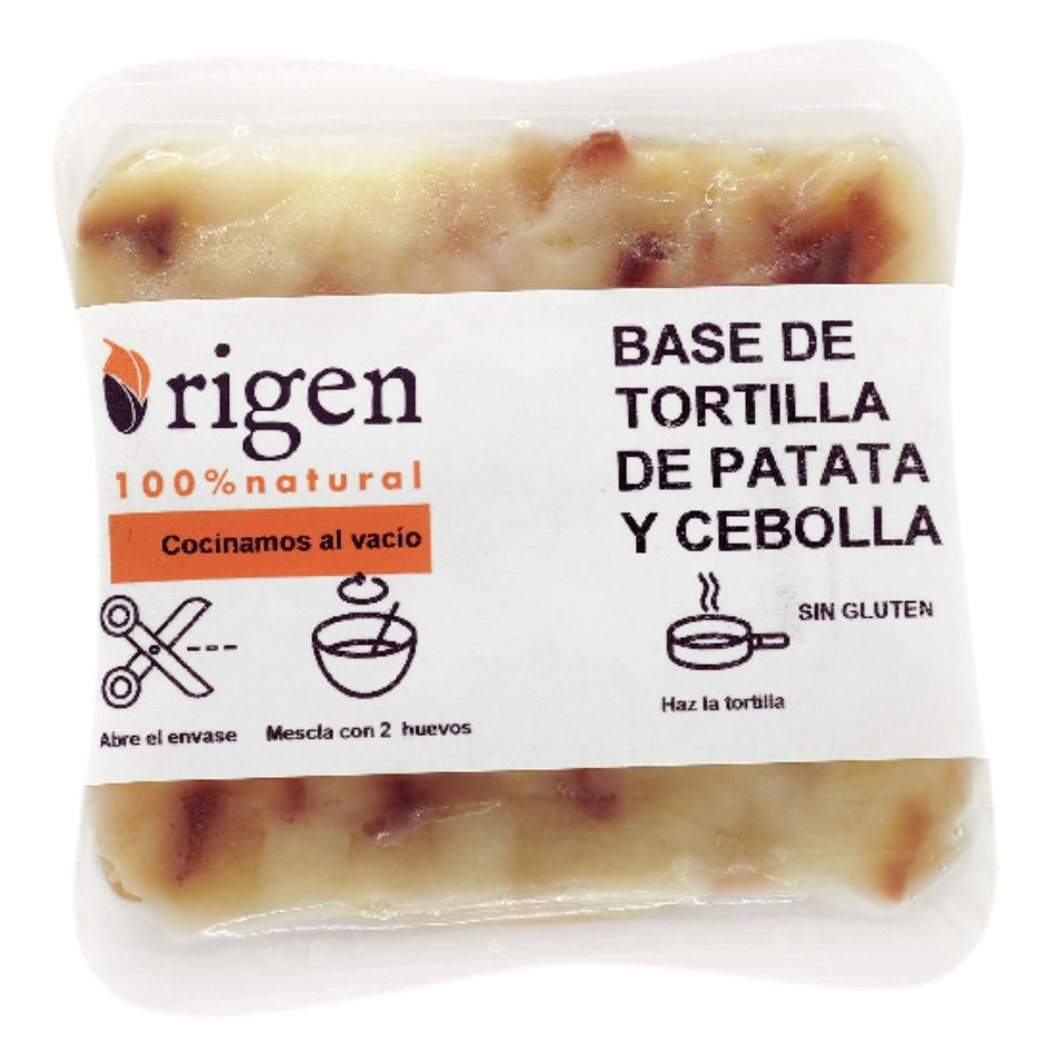 Base de Tortilla de Patatas con Cebolla al vacío 150gr Origen