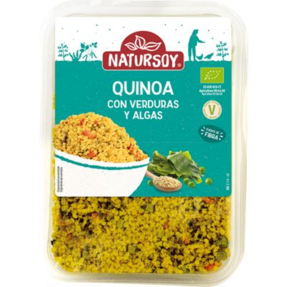 Quinoa con Verduras y Algas 300gr Natursoy