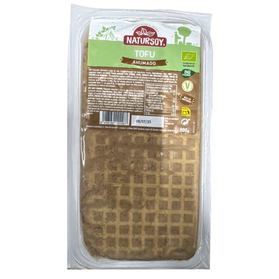 Tofu Ahumado Bio en barra 800gr Natursoy