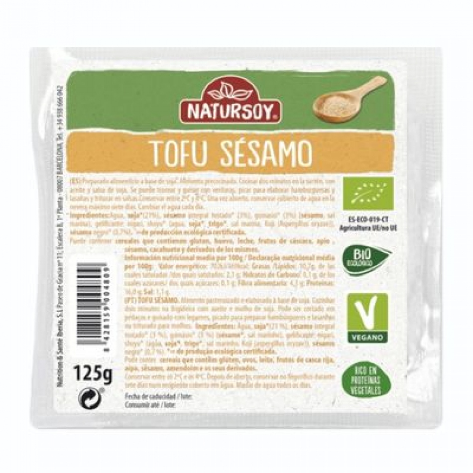 Tofu con Sésamo 125gr Natursoy