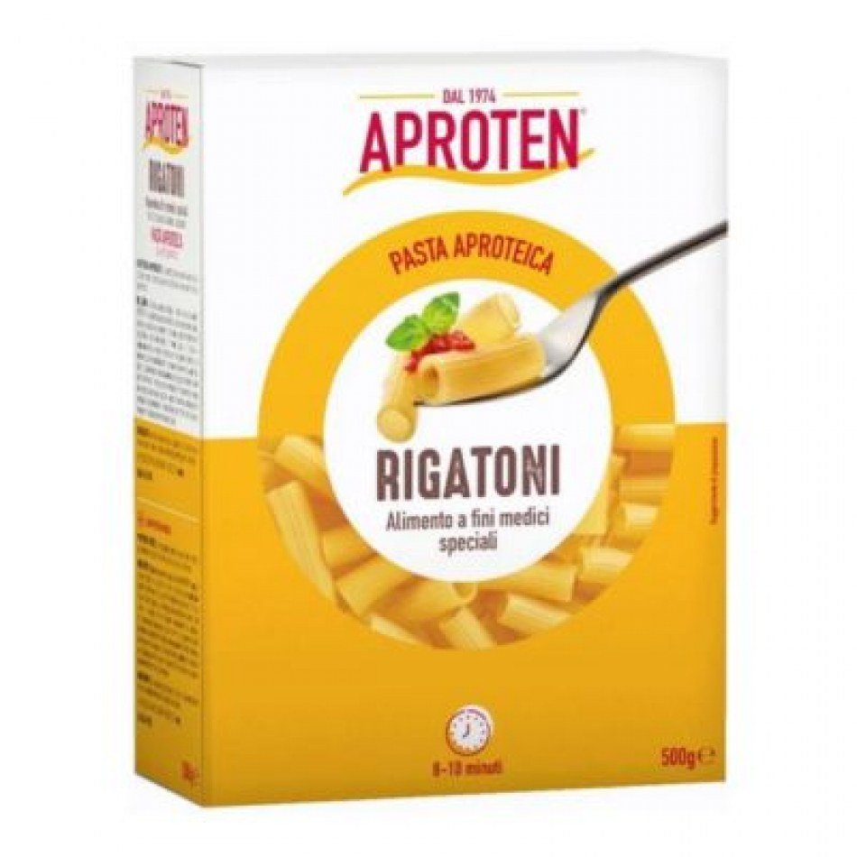 Rigatoni baja en proteinas 500gr Aproten