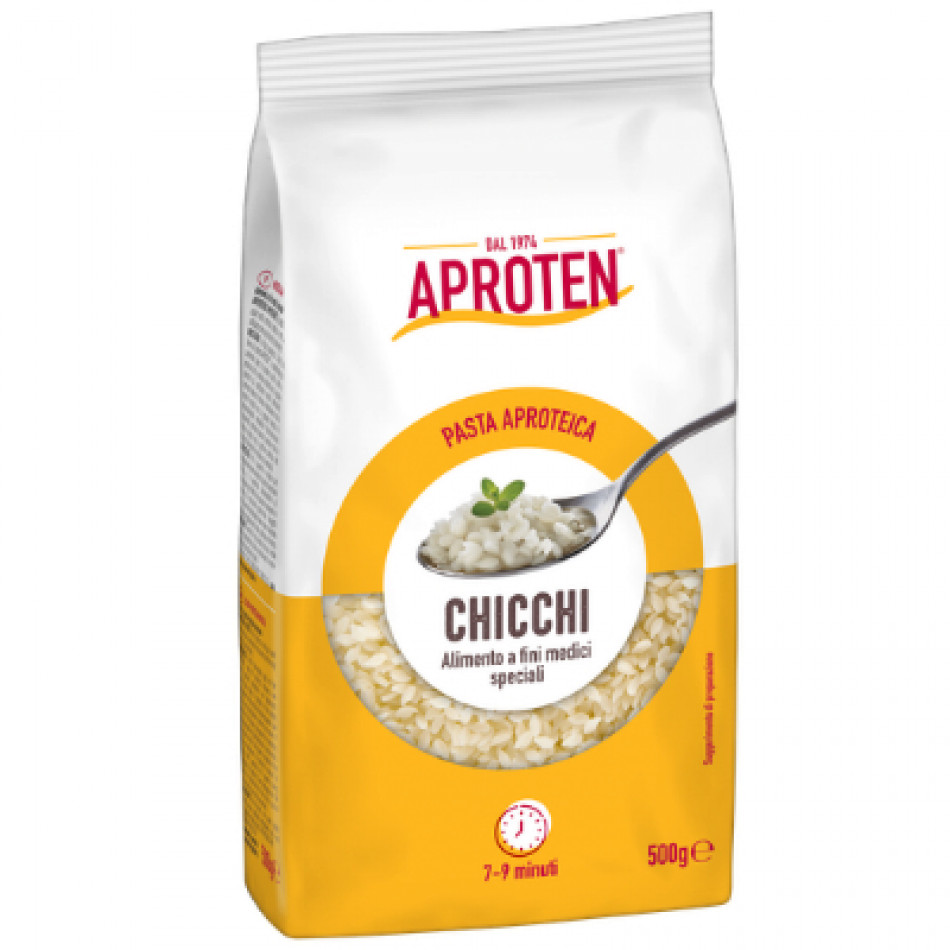 Pasta dietética aprotéica Chicchi 500gr Aproten