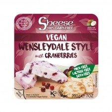 Queso vegano en Bloque estilo Wensleydale arándanos 200gr Sheese