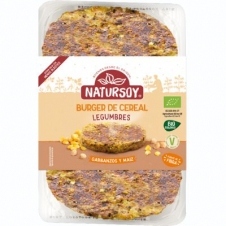 Cereal Burguer Garbanzos y Maíz 200gr Natursoy