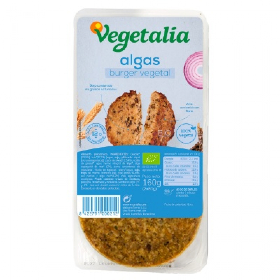 Vegeburguer de Tofu y Algas 160gr Vegetalia