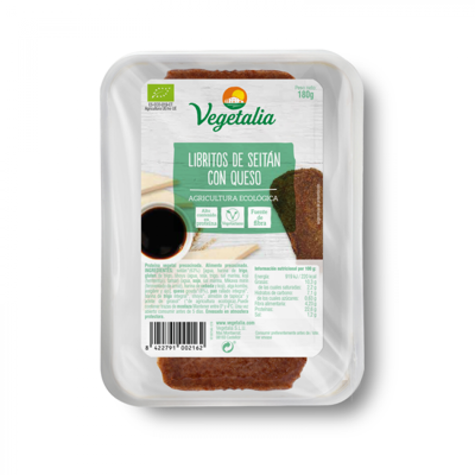 Libritos de Seitán con Queso 180gr Vegetalia