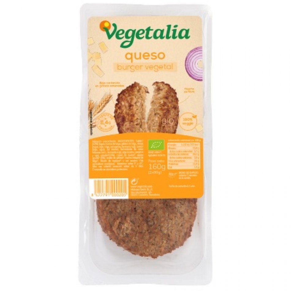 Vegeburguer de Seitán y Queso 160gr Vegetalia