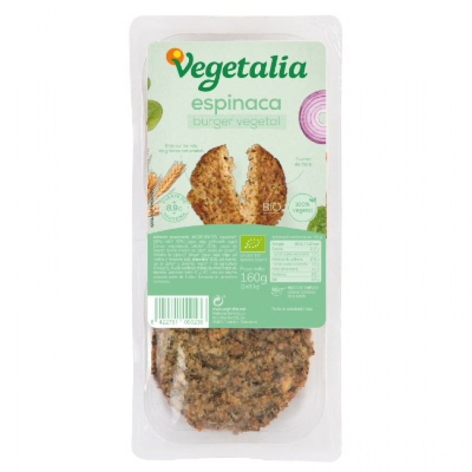 Vegeburger de Tofu y Espinacas 160gr Vegetalia