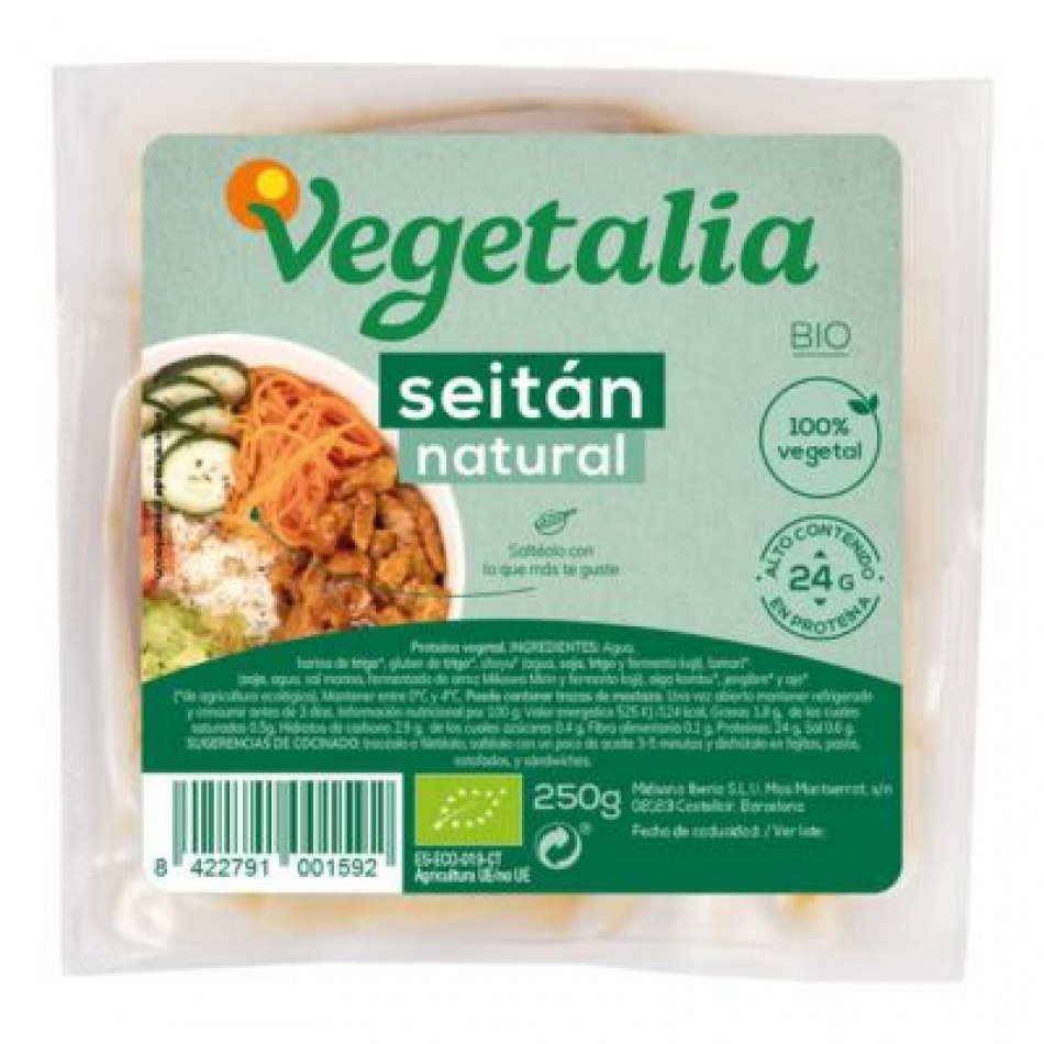 Seitán Natural 250gr Vegetalia