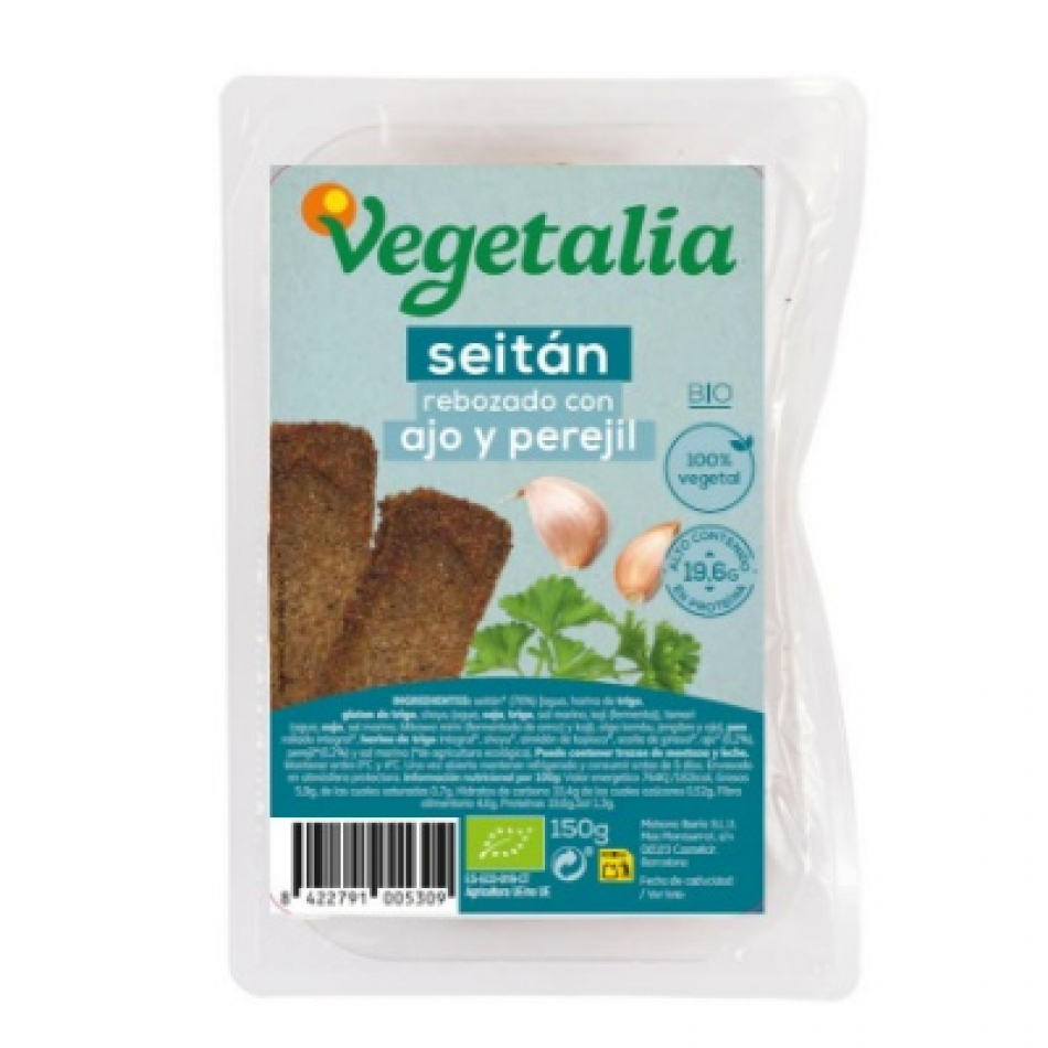 Seitán rebozado con Ajo y Perejil 150gr Vegetalia